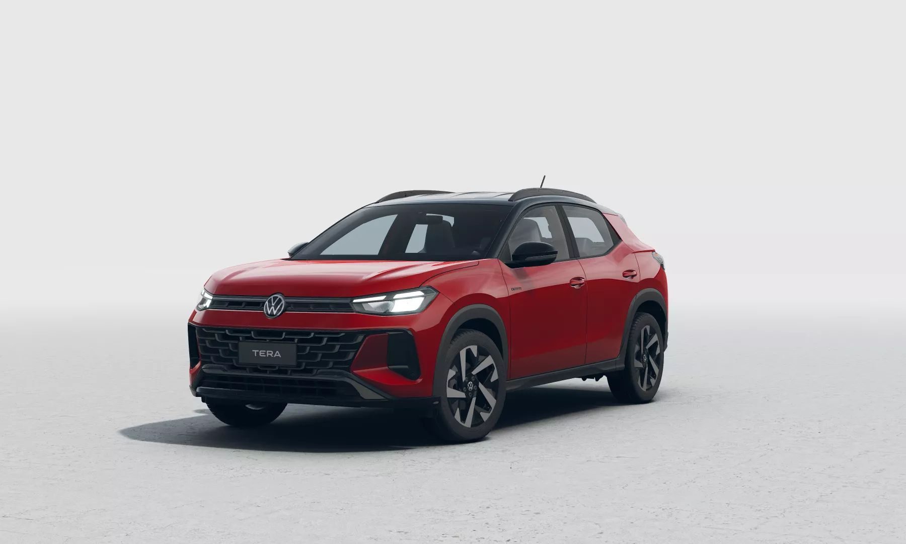 Volkswagen Tera Comfortline — Tera rojo frontal en estudio