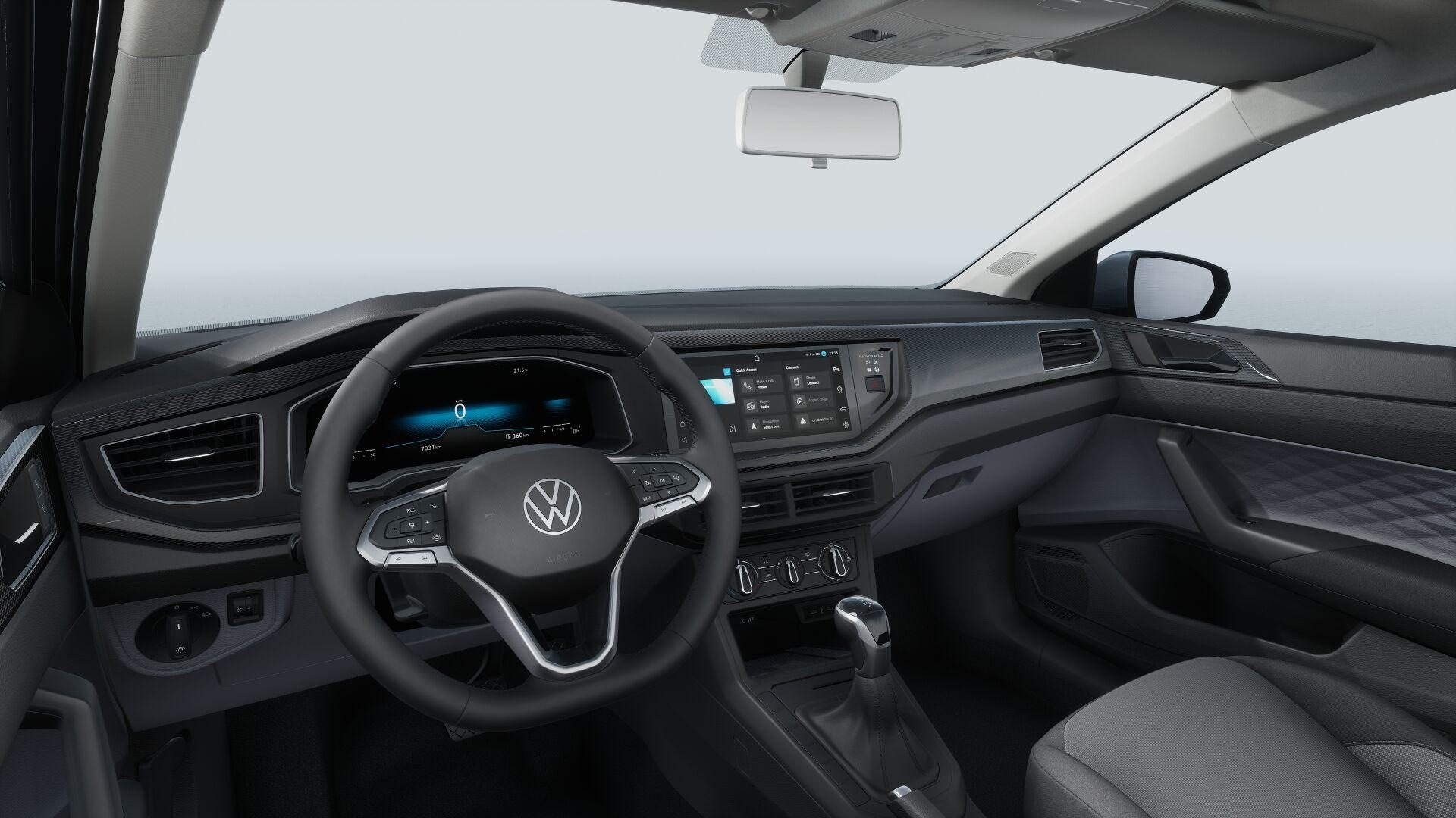 Volkswagen Virtus Trendline — Cabina y puesto de conducción del Virtus