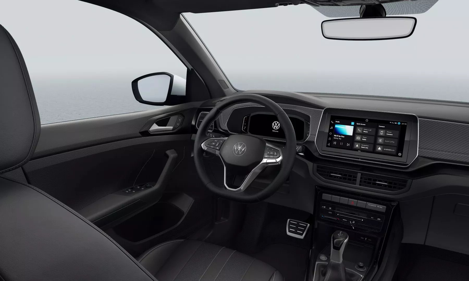 Volkswagen T-Cross — Volante multifunción y pantalla del T-Cross